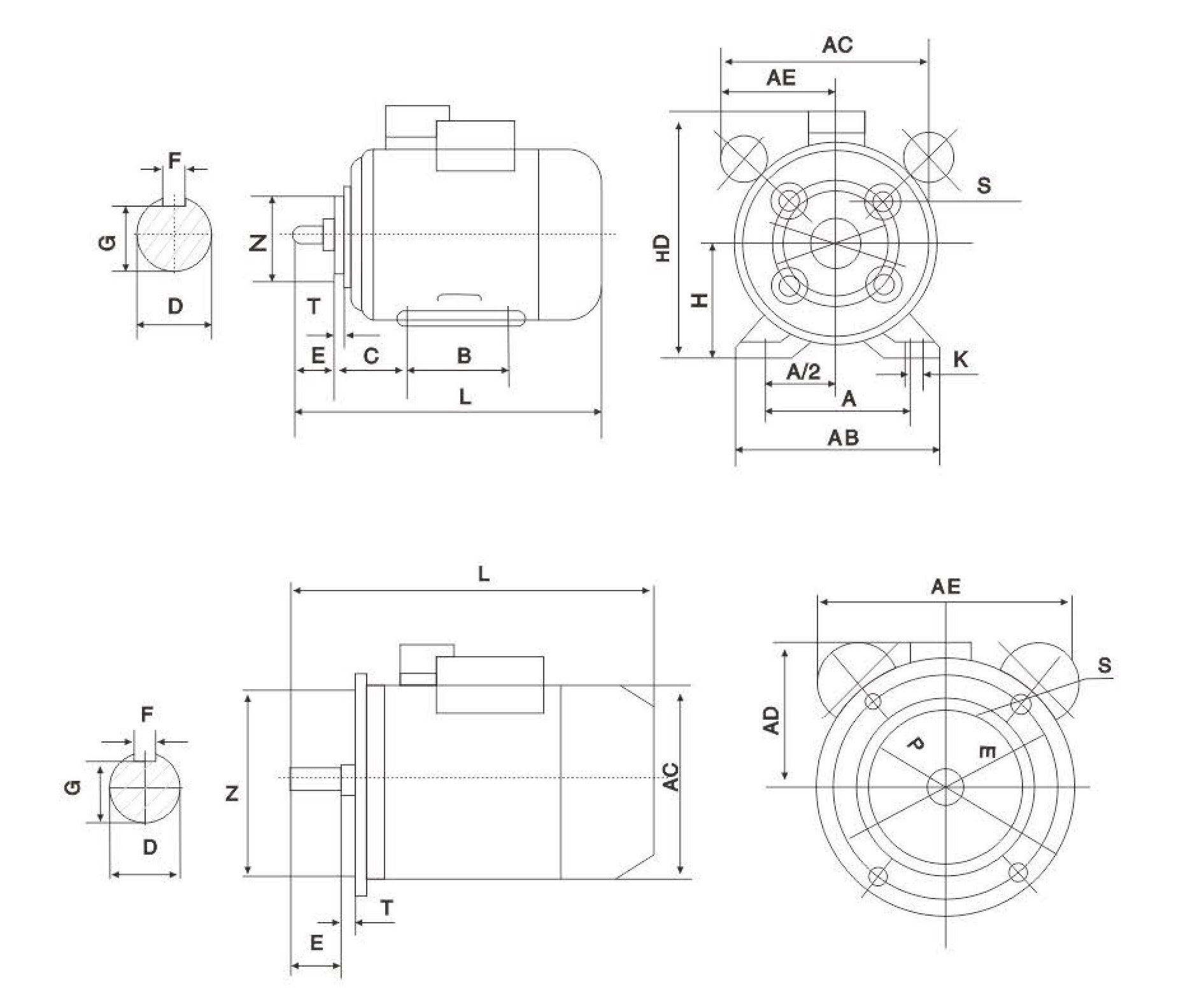 الکتروموتور YC/MC series